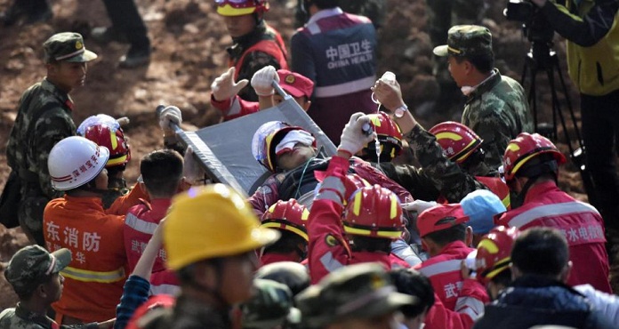Man found alive after more than 60 hours in China landslide